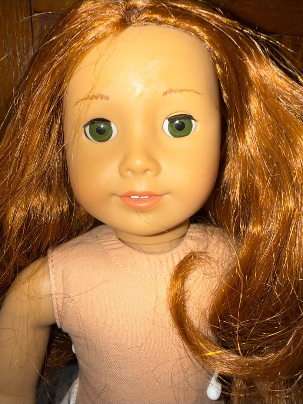 American Girl JLY Doll made in 2014 auburn hair green eyes
